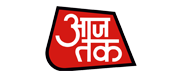 Aaj Tak logo symbolizing India's leading news network and media collaborations.